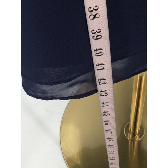 FORMAL XL 1X plus blue mother of bride gala lace sleeves knee dress NEW B112 - Picture 4 of 8